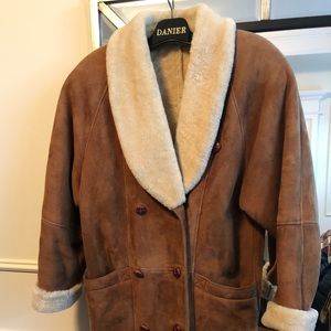 Vintage Danier Leather Sheepskin Coat